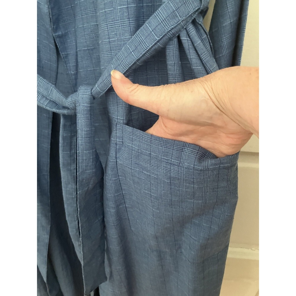 Nautica mens Long-sleeve Lightweight Cotton sleepwear rope and pants Blue Sz MED - Picture 6 of 14